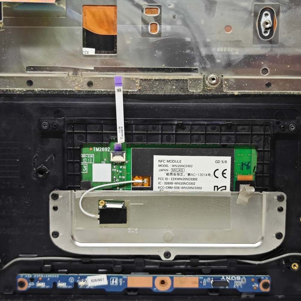 2.EL - Orjinal Sony Vaio Fit 15A SVF15A Notebook Klavye Dahil Üst Kasa