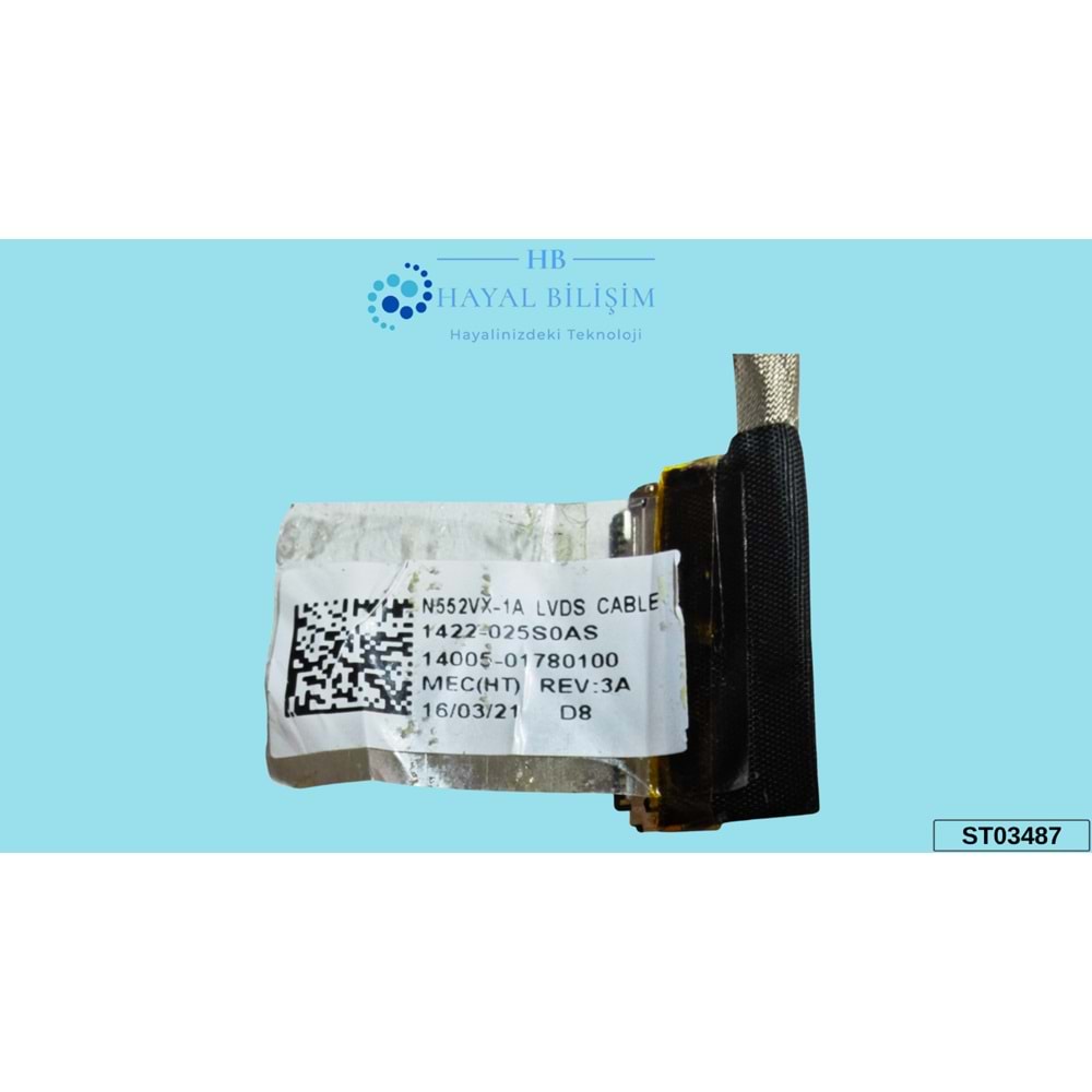 2.EL - Orjinal Asus N552 N552V N5522VW 30 Pin Notebook Lvds Ekran Data Flex Kablo