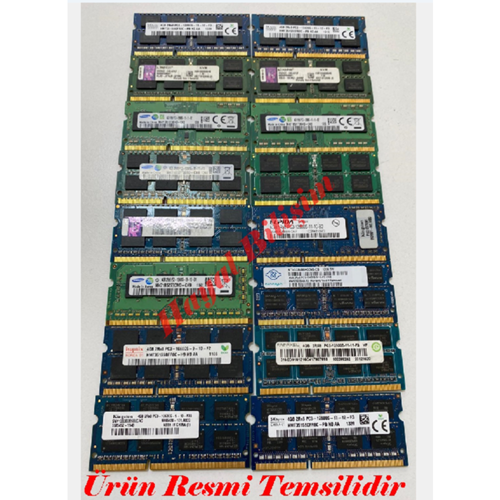 + HYL- ORJİNAL 2 GB 2gb PC3-10600S 1333 MHZ DDR3 NOTEBOOK LAPTOP RAM(KARIŞIK MARKA SORUNUZ)