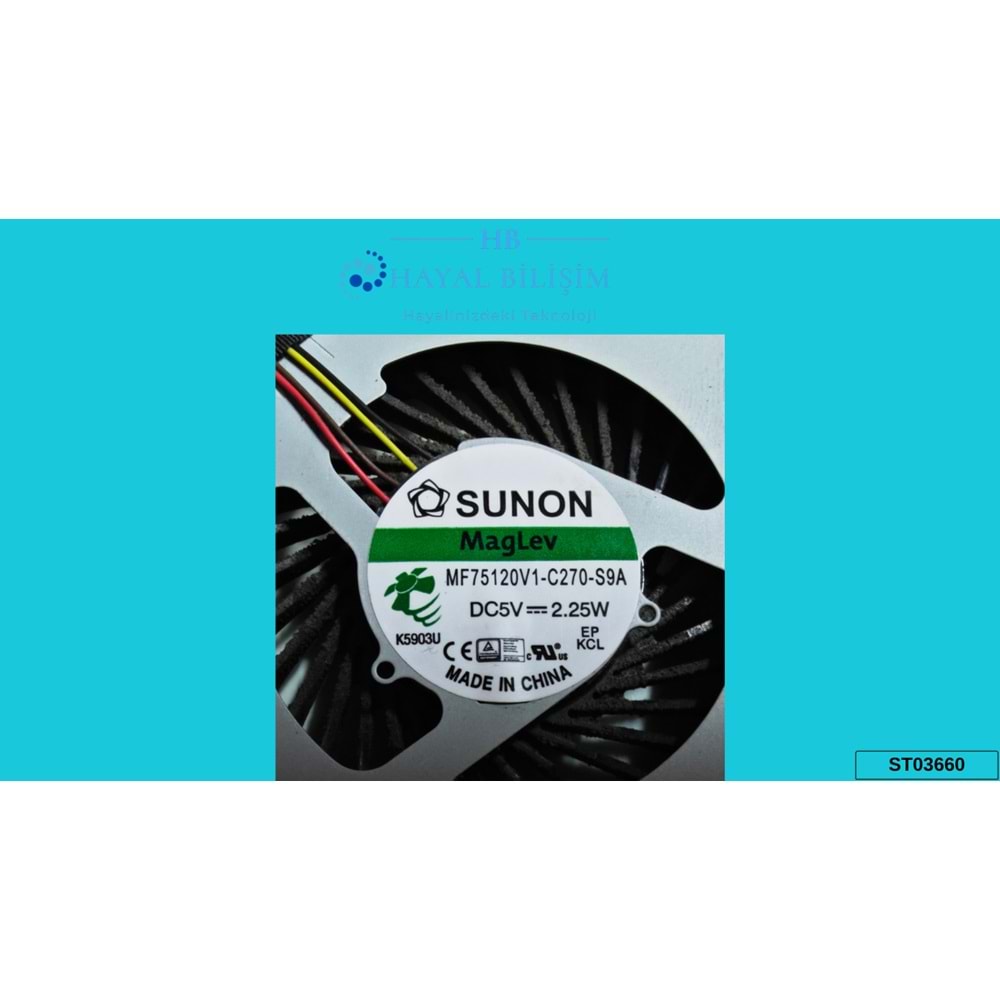 2.EL - Orjinal Hp Envy M7-N 17-N 17-R Notebook Cpu İşlemci Fan