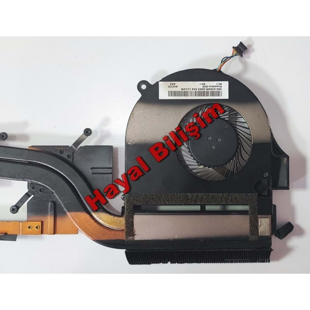 2.EL - Orjinal Acer V17 NİTRO VN7-791 VN7-791G Bakır Soğutucu Cpu Fan 460.02G0M.0003