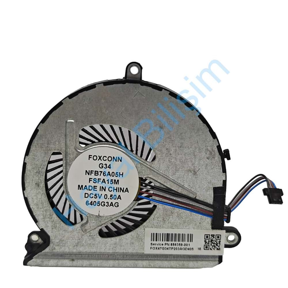 2.EL - Orjinal Hp Pavilion 15-AU 15-AW TPN-Q172 TPN-Q175 4 Pin Notebook Cpu Fan - 856359-001