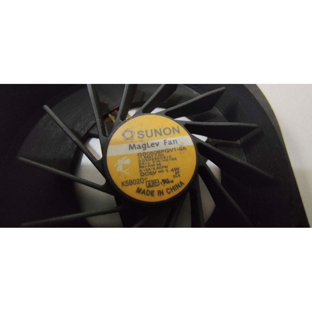 2.EL - Orjinal Dell Inspirion 500M 510M 600M Latitude D500 D505 D510 D600 D610 3 Pin Notebook Cpu Fan - GB0506PGV1-8A DELL P/N: H5195 11.B857.F.GN