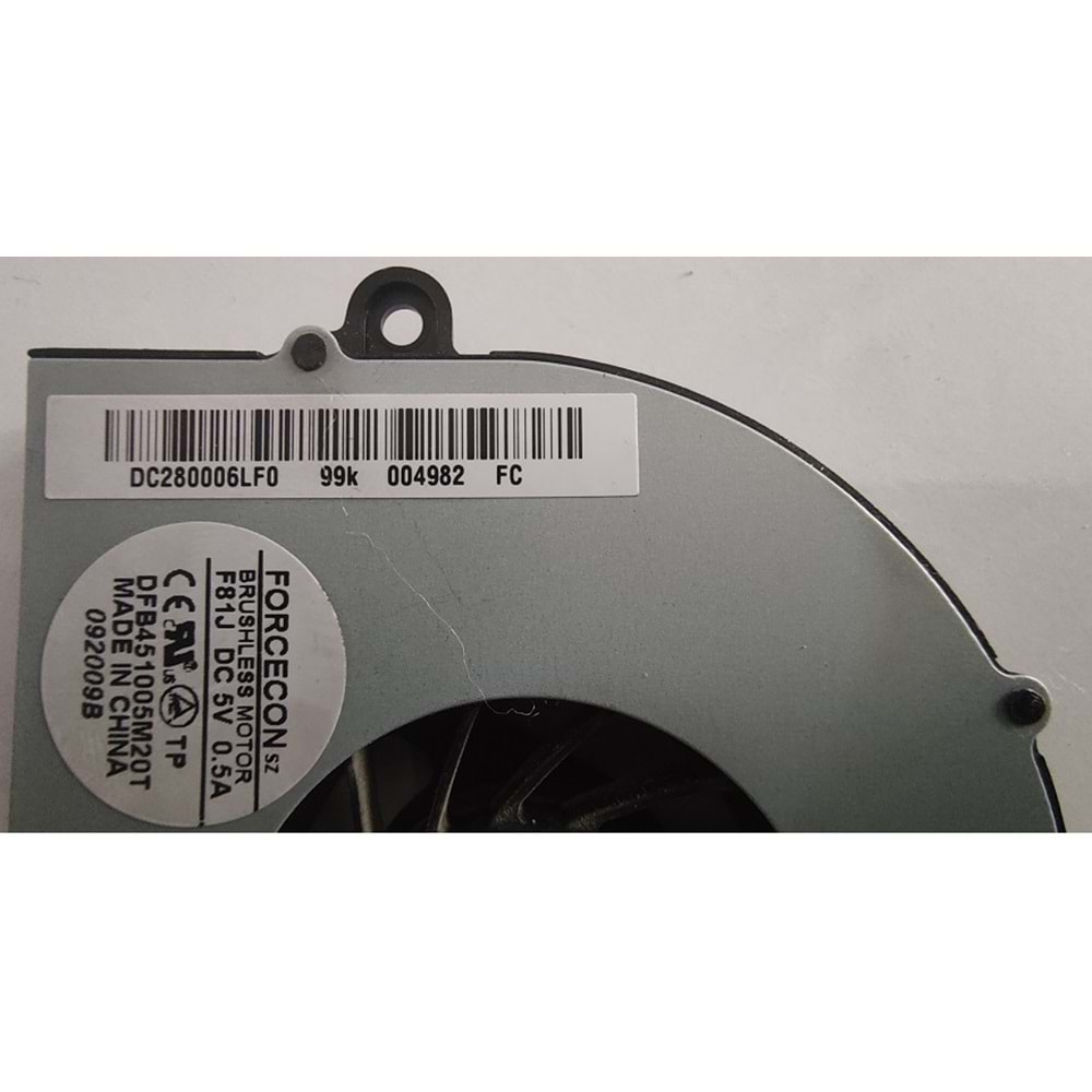 2.EL - Original Acer Aspire 5732 5541 5332 5532 5517 5500 5534 Emachines E525 E625 E725 3 Pin Notebook Cpu Fan - DC280006LF0 DFB451005M20T F81J