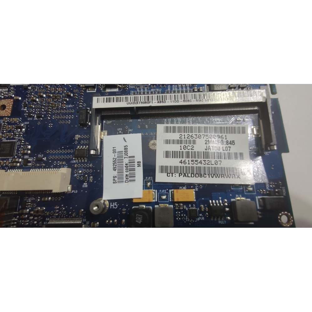 HYL - Orjinal Hp EliteBook 2530P Core 2 Duo SL9400 İşlemcili Çalışan Anakart - JAT00 LA-4021P