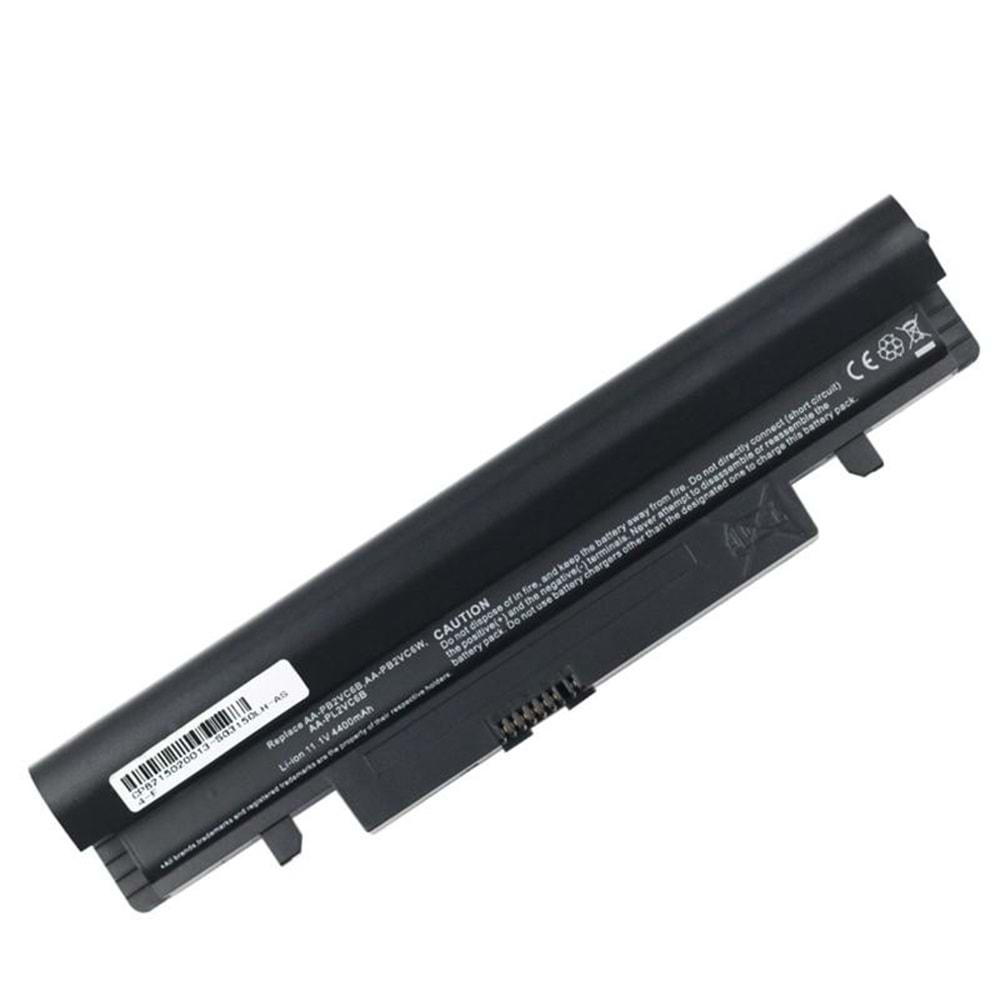 + HYL - Samsung N100 N150 N250 N350 NP-N100SP NP-N150 NP-N260 NP-N350 Siyah 11.1V 4400mAh (Yüksek Kapasiteli) Notebook Batarya - AA-PB2VC3B AA-PB2VC6B AA-PB3VC3B AA-PL2VC6B/E AA-PL2VC6W