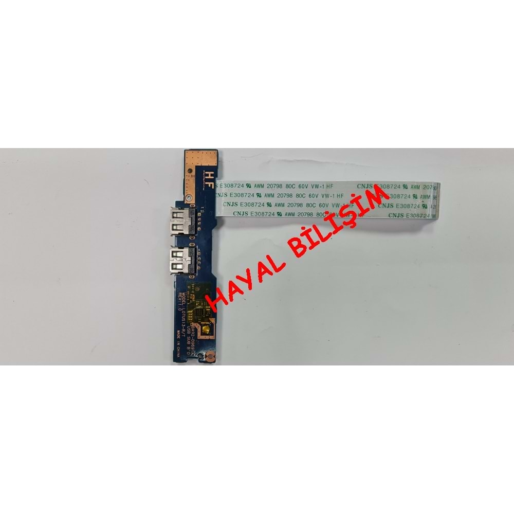 + 2.EL - Orjinal Samsung NP530U3C 535U3C 540U3C NP530 530U3B Usb + Açma Kapama Power Tetik Kart - BA92-09691A