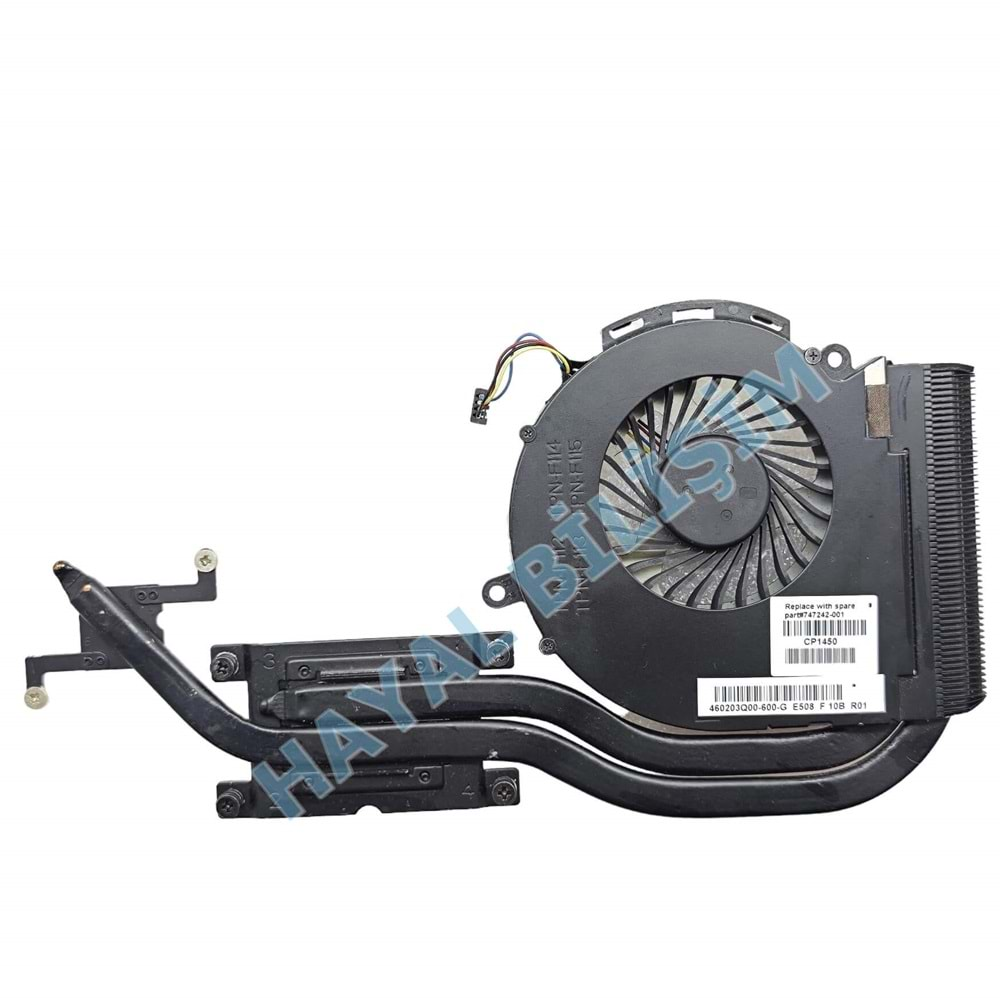 Orjinal Çıkma Hp 15-D 15-A 250 G2 255 G2 4 Pin Notebook Cpu Fan Bakır Soğutucu