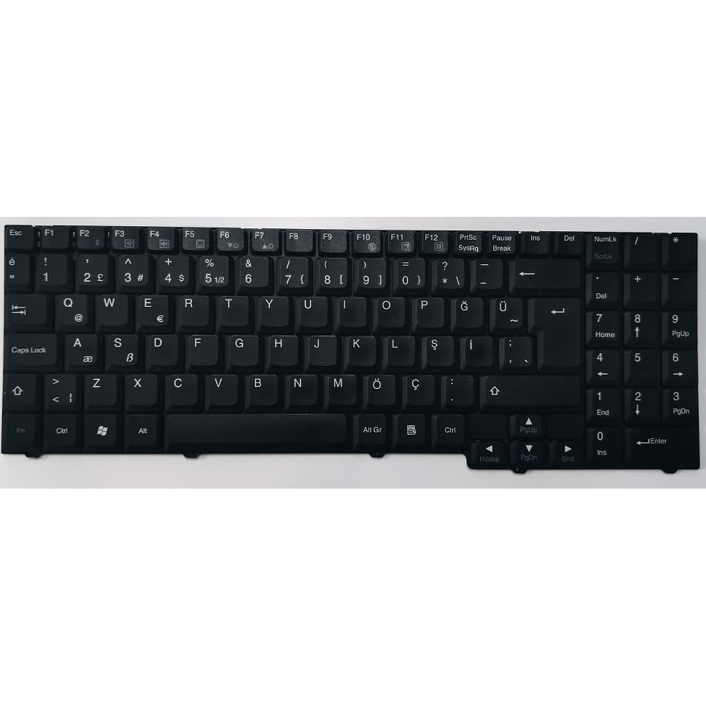 2.EL - Orjinal Packard Bell MX45 MX51 ALP Ajax GN3 ALP Ajax C2 Türkçe Notebook Klavye - MP-03756TQ-528 MP-03756TQ-5284 MP-03756TQ-528B