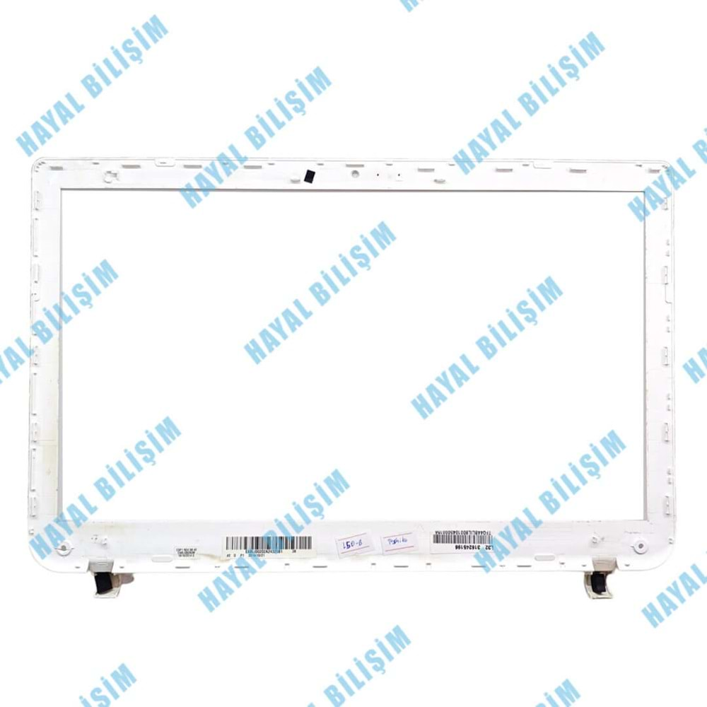 2.EL - Orjinal Toshiba Satellite Beyaz Renk L50-B L50T-B S50-B S50T-B L55-B L55D-B L55T-B Notebook Ekran Ön Çerçeve Lcd Bezel - A000291100