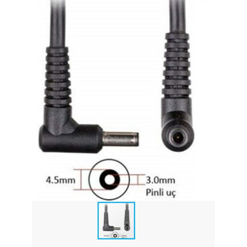 * HYL- Asus Gaming 4.5x3.0 Mm 150w DC Adaptör Kablosu