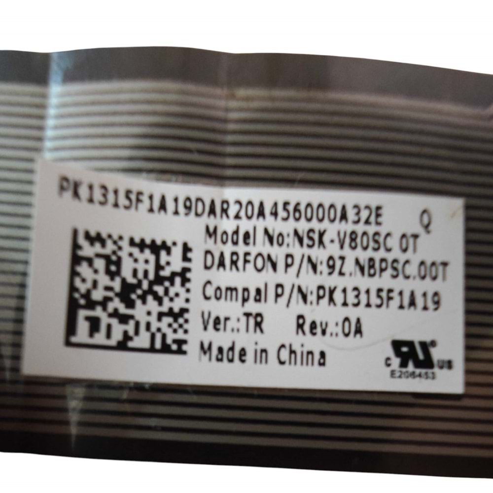2.EL - Orjinal Toshiba Satellite C50-B C55-B C50D-B C55D-B Notebook TR Klavye - K000890320