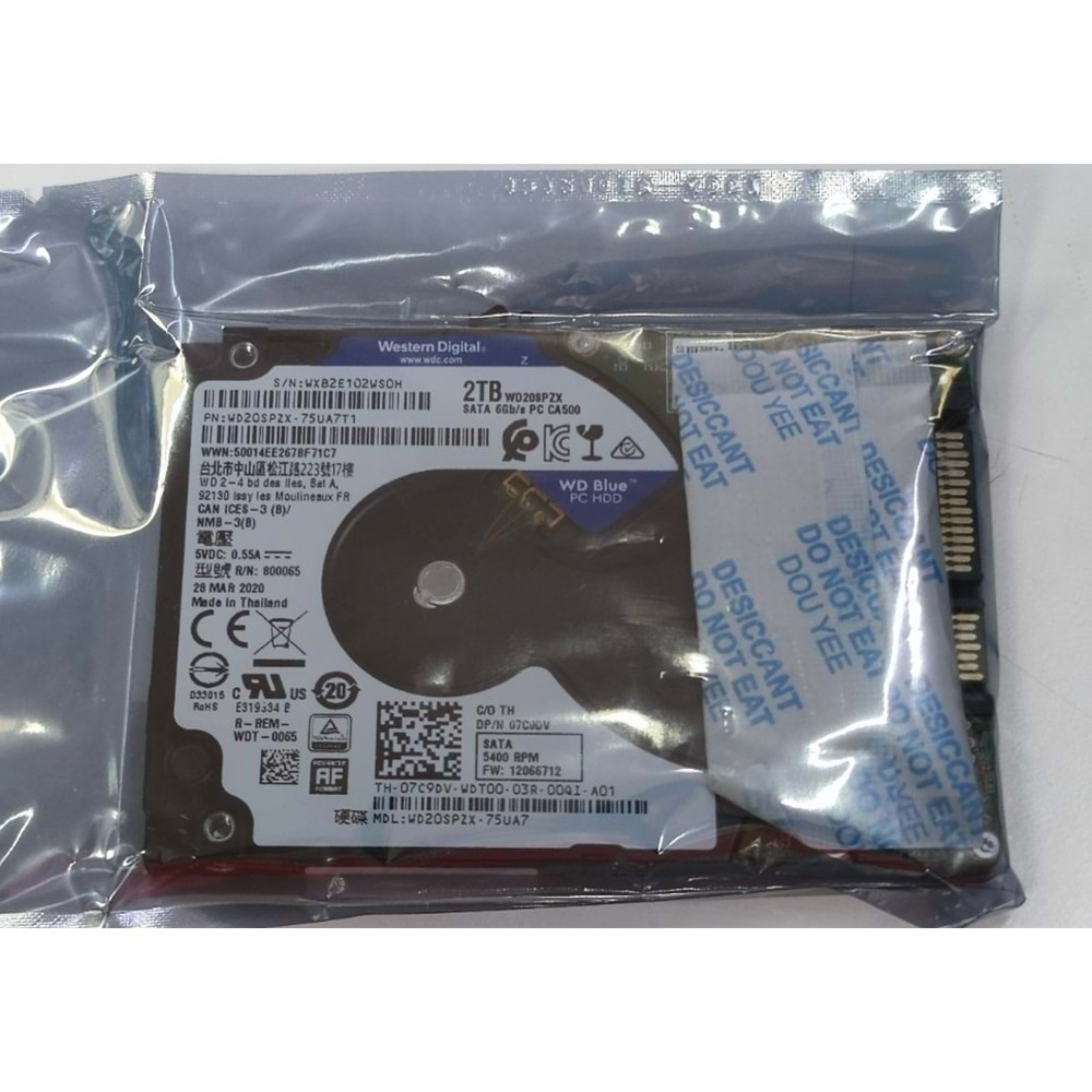 HYL - Western Digital Blue 2TB 2.5