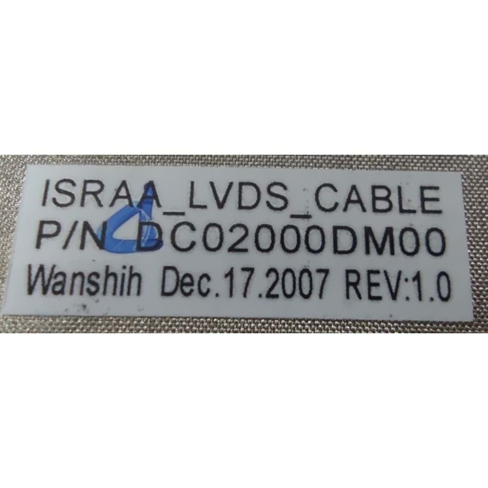 * 2.EL - Orjinal Toshiba Satellite P200 P200D P205 P205D X200 X205 Notebook Ekran Data Lcd Lvds Kablo - DC02000DM00