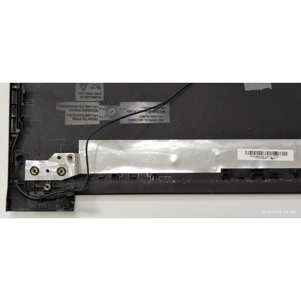 2.EL - Orjinal Lenovo İdeapad V110-15ISK V110-15AST V110-15IK Notebook Ekran Arka Kapak Lcd Cover - 460.08B01.0003