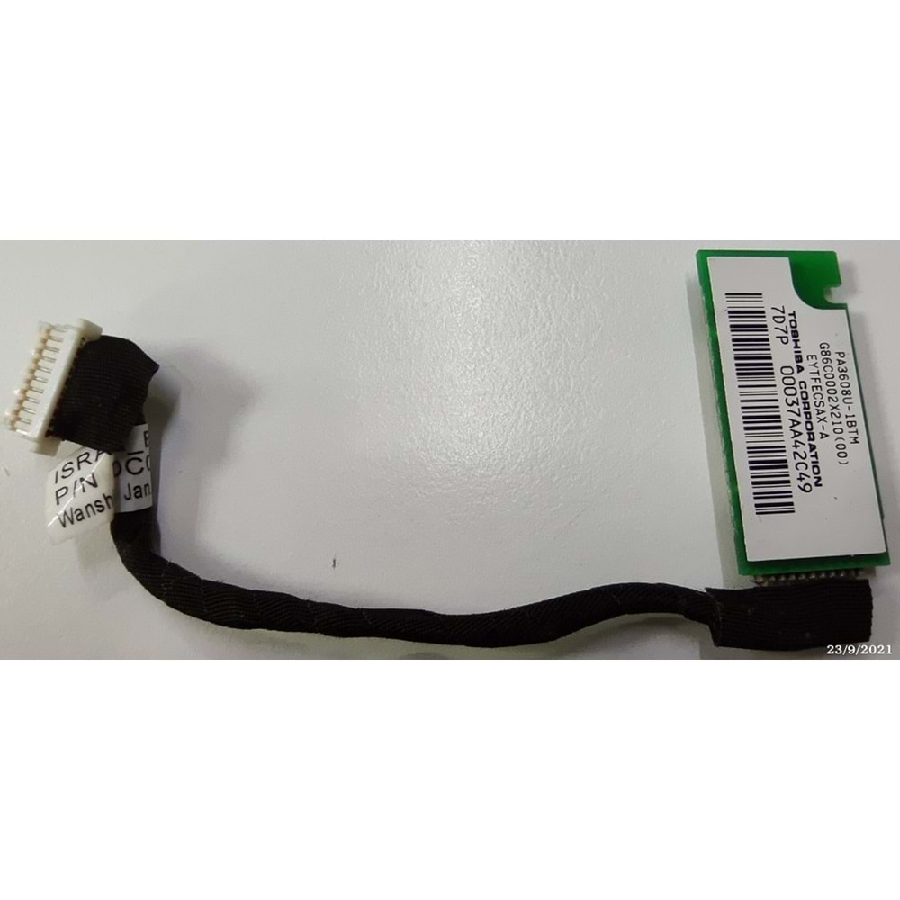 2.EL - Orjinal Toshiba Satellite A200 A205 A300 A300D NB200 Notebook Bluetooth Modul Kart - PA3608U-1BTM