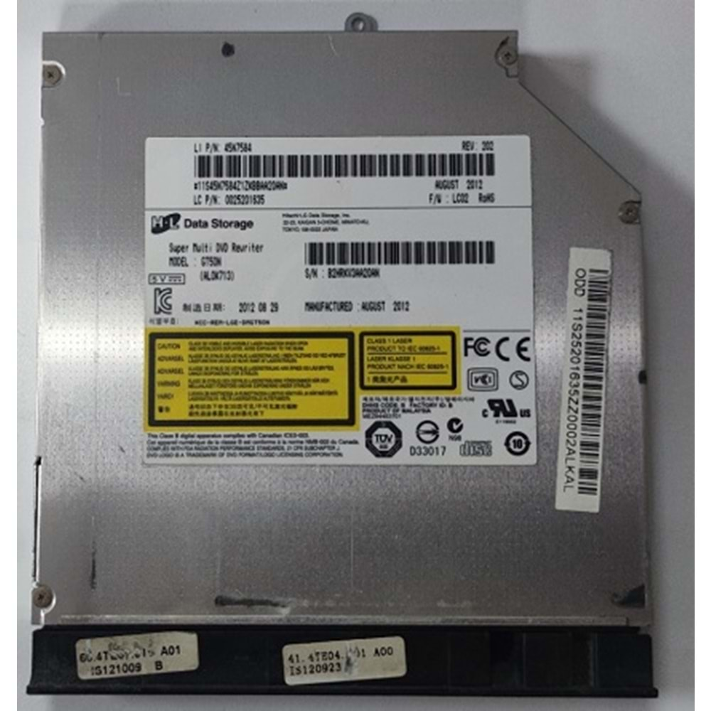 2.EL - Orjinal Lenovo İdeapad B590 Notebook Dvd Optik Okuyucu DVDRW - 45N7584