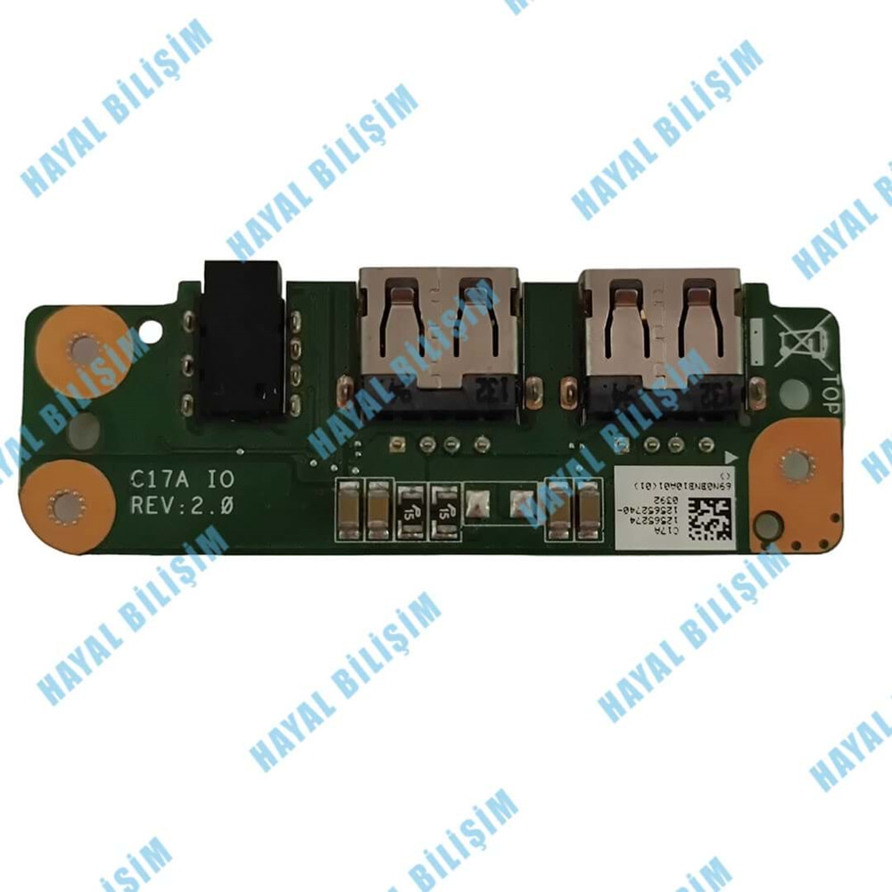 2.EL - Orjinal Caper Nirvana CSD CGU CRY CSY C15 Notebook Usb I/O Ses Kart Board - 69N0BNB10A01