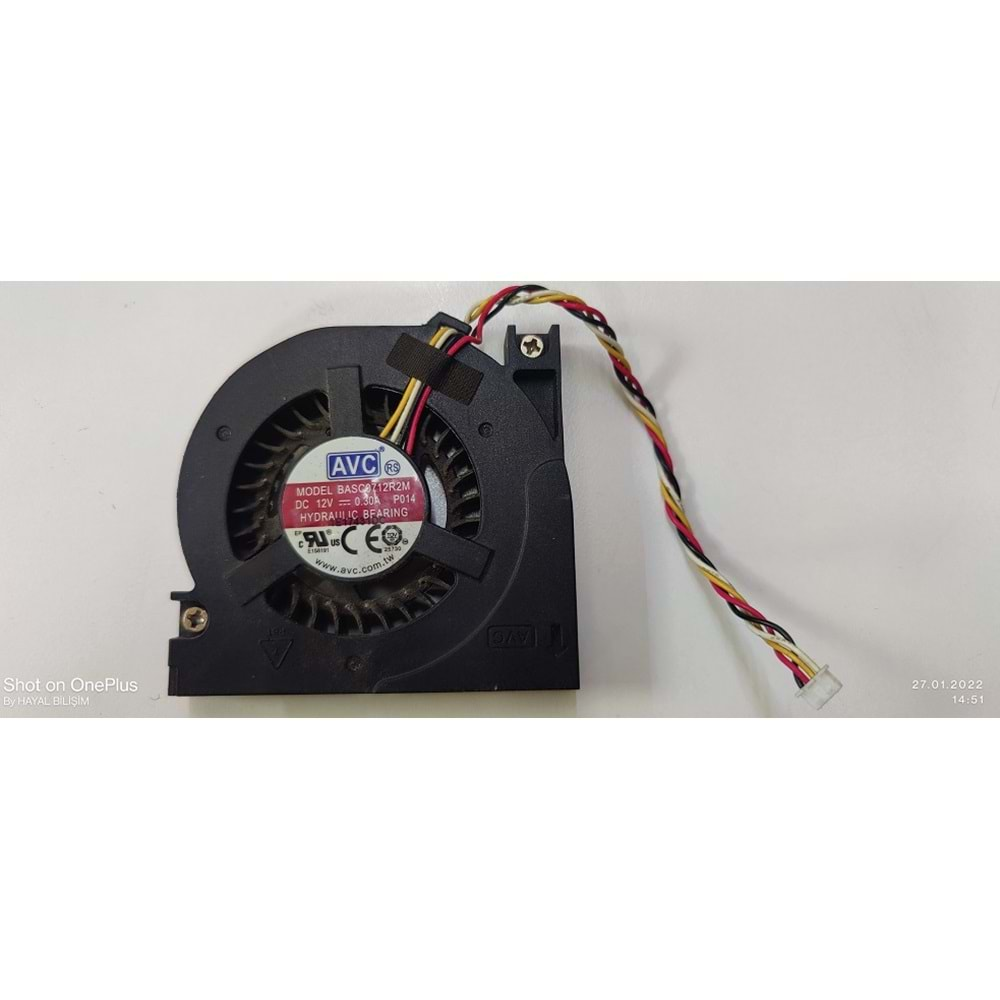 2.EL - Techno Pc Avc 12V 0.30A 10.5Cm BASC0712R2M P014 Cpu Fan