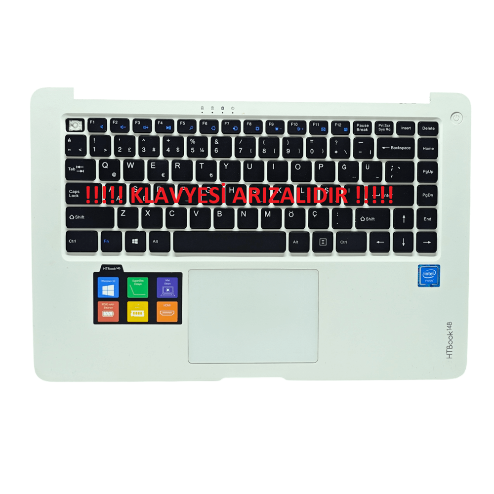 2.EL - Orjinal Hometech HTBook 14B Notebook Üst Kasa Palmrest Case