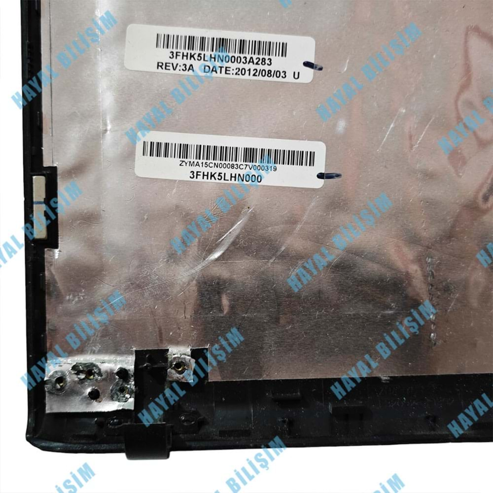 2.EL - Orjinal Sony Vaio SVE15 SVE151 SVE151C11M Notebook Ekran Arka Kapak Lcd Cover - 3FHK5LHN000