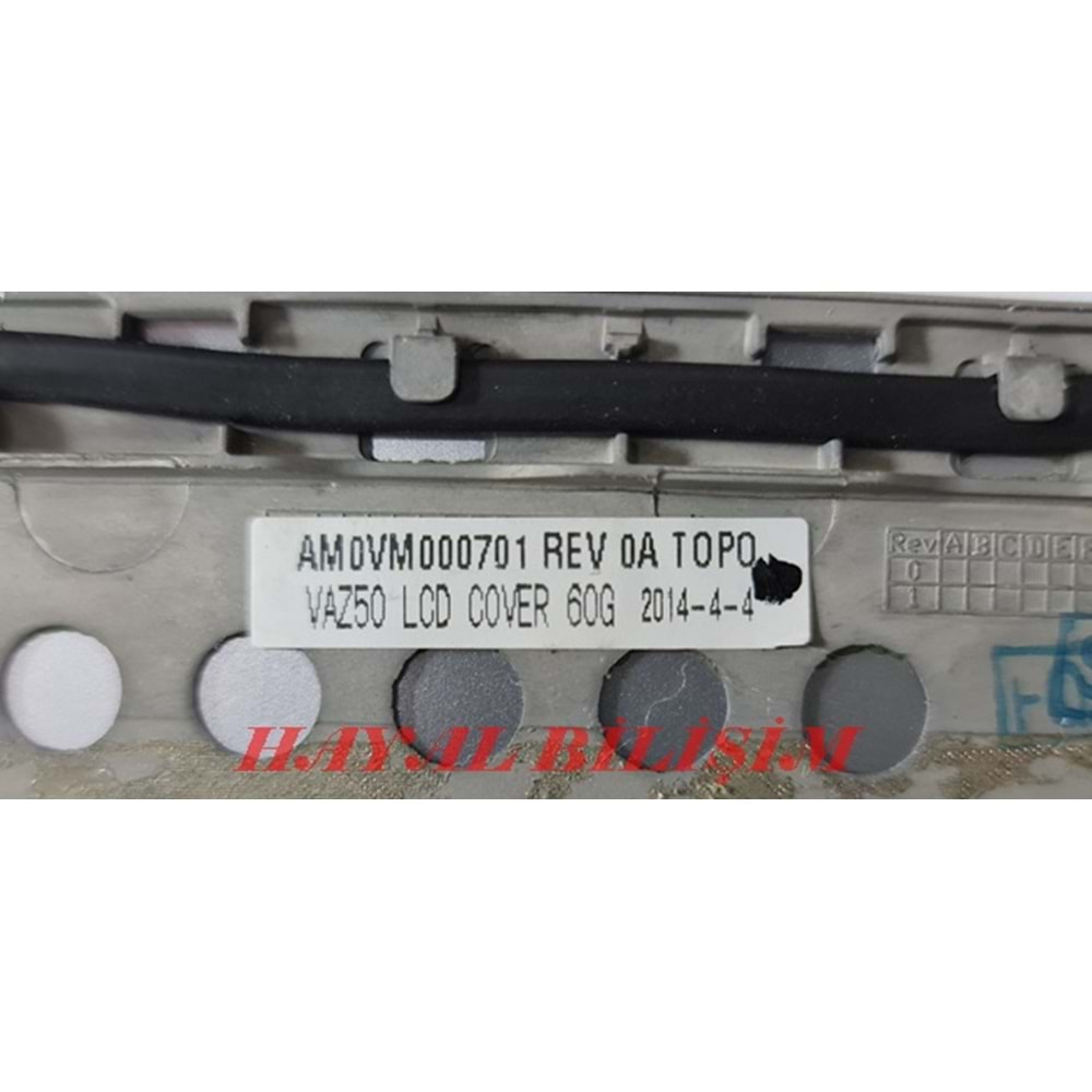 2.EL - Orjinal Dell Latitude E7240 P22S Notebook Ekran Arka Kapak Lcd Cover - AM0VM000701