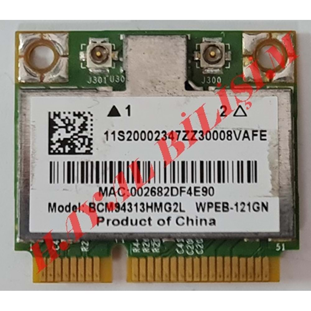 2.EL - Orjinal Broadcom BCM94313HMG2L WPEB-121GN Notebook Ağ Wifi Kartı