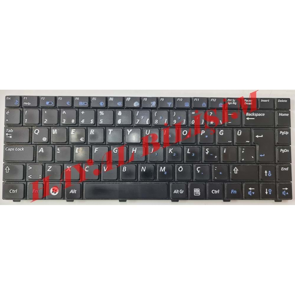 2.EL - Orjinal Samsung R518 R520 R522 Np-r518 np-r520 np-r522 r522h V102360AK1 Serisi Notebook Klavye Tuş Takımı Q-TÜRKÇE