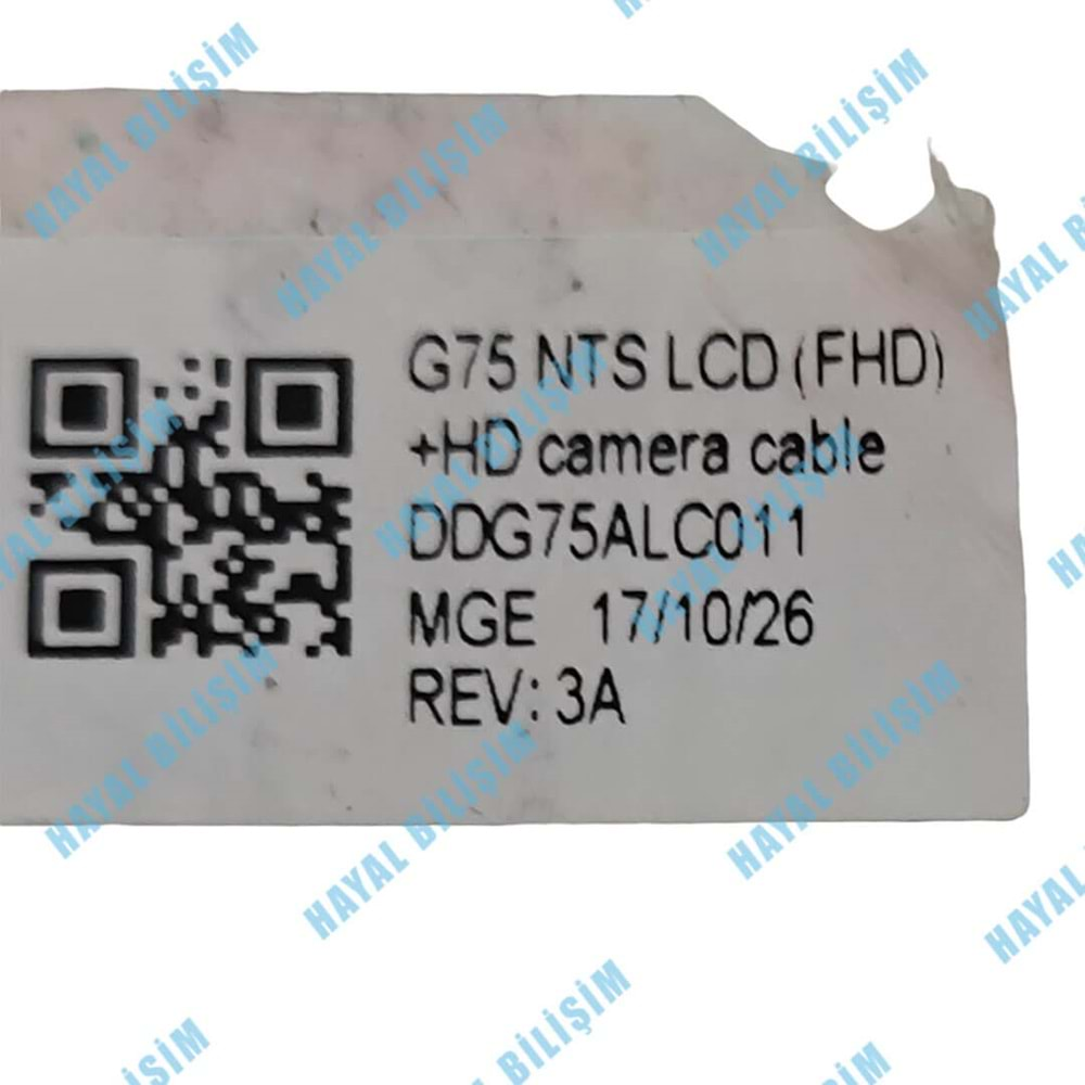 + 2.EL - Orjinal Hp Pavilion 15-CB 15-CK TPN-Q193 TPN-C201 Notebook Ekran Flex Data Kablo - DDG75ALC011