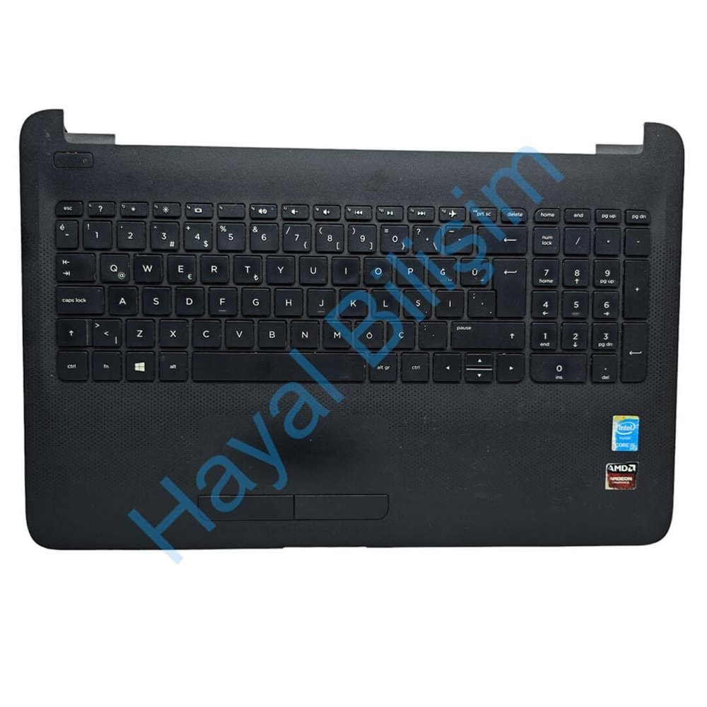 2.EL - Orjinal HP Pavilion 15-AC 15-AF 15-AY 250-G4 250 G5 255-G4 256-G4 Siyah Notebook Klavyeli Üst Kasa