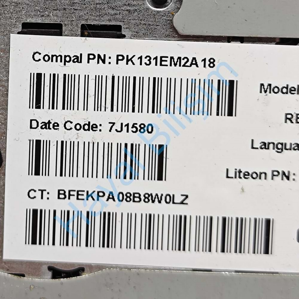 2.EL - Orjinal HP Pavilion 15-AC 15-AF 15-AY 250-G4 250 G5 255-G4 256-G4 Siyah Notebook Klavyeli Üst Kasa