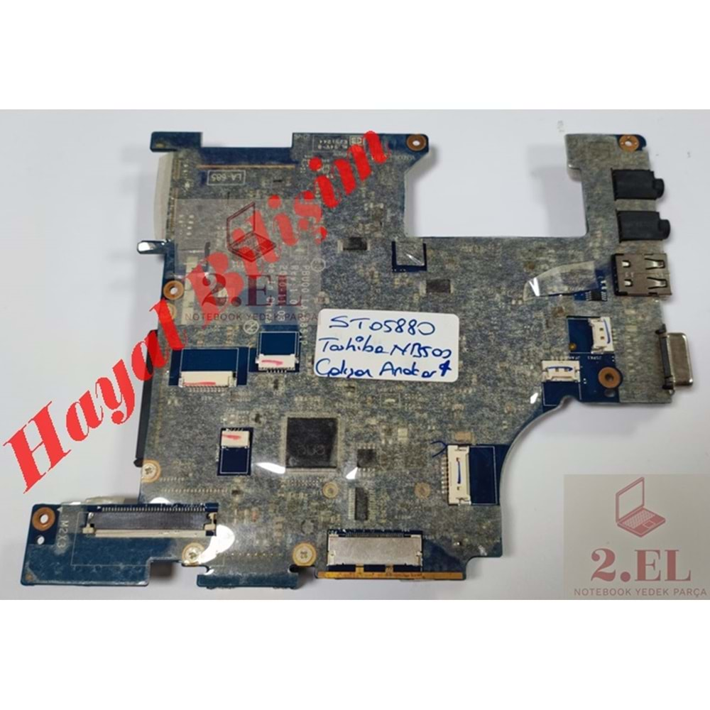 2.EL - Orjinal Toshiba Satellite NB500 NB505 Notebook Çalışan Anakart - LA-6851P