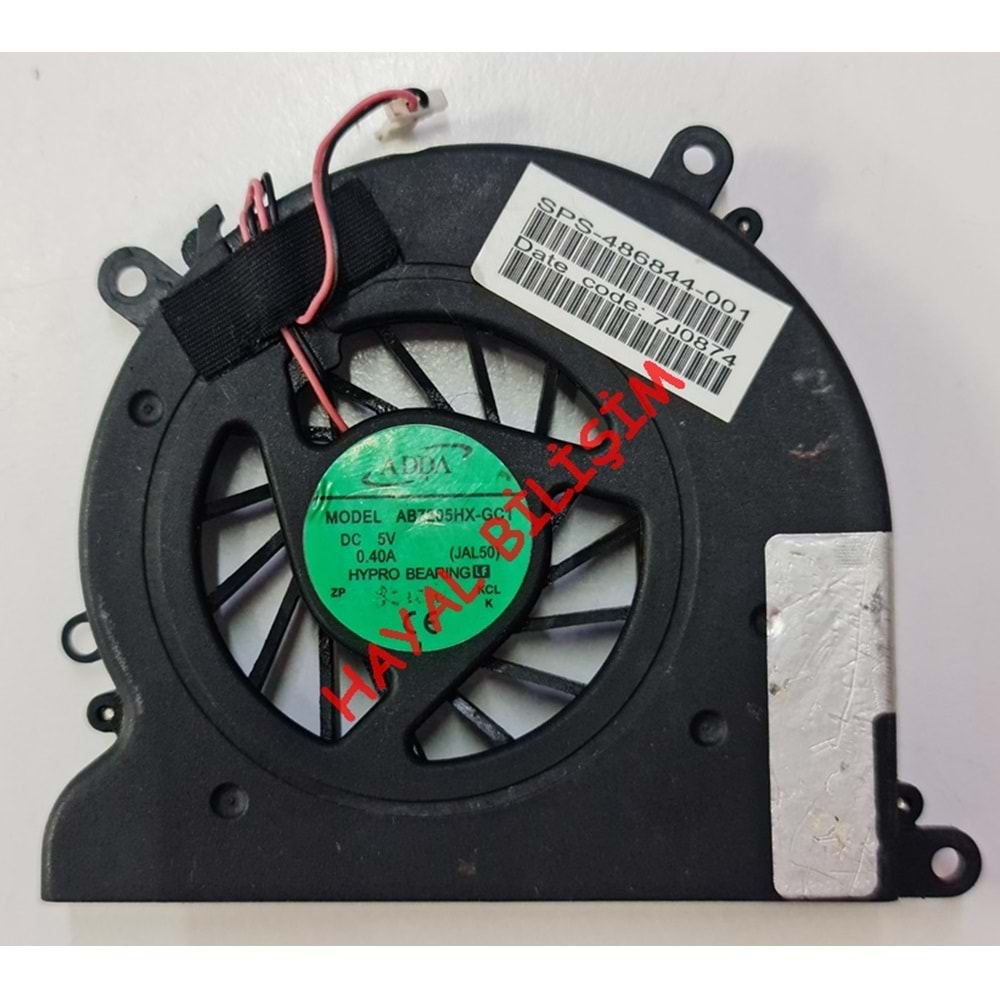 2.EL - Orjinal Hp DV4 DV4-1000 CQ40 CQ41 CQ45 2 Pin Notebook Cpu Fan - 486844-001