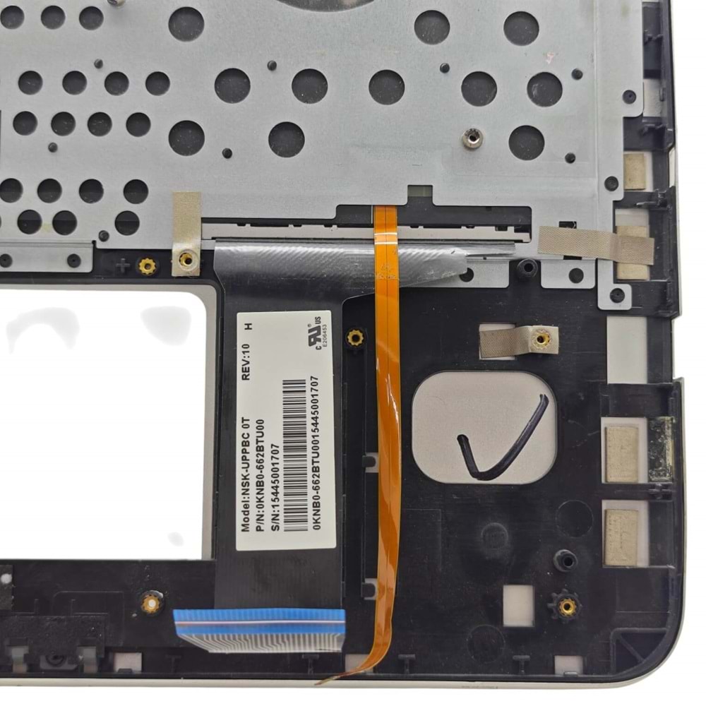 2.EL - Orjinal Asus N551 N551V N551VW N551J N551JW G551 G551J Gümüş Notebook Işıklı Klavyeli Üst Kasa