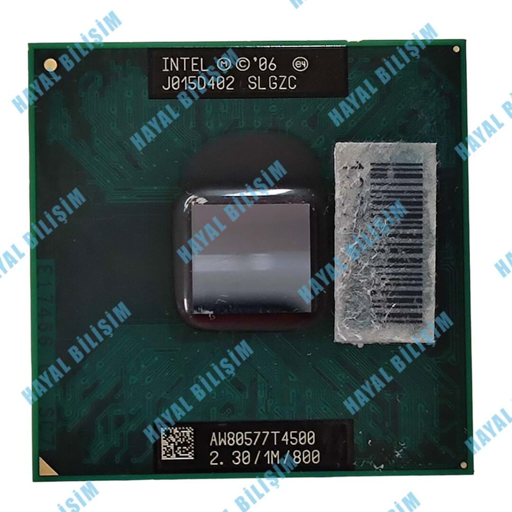 2.EL - Orjinal Intel Pentium Processor T4500 2.30 GHz 800 MHz FSB 478 pin Notebook İşlemci - SLGZC