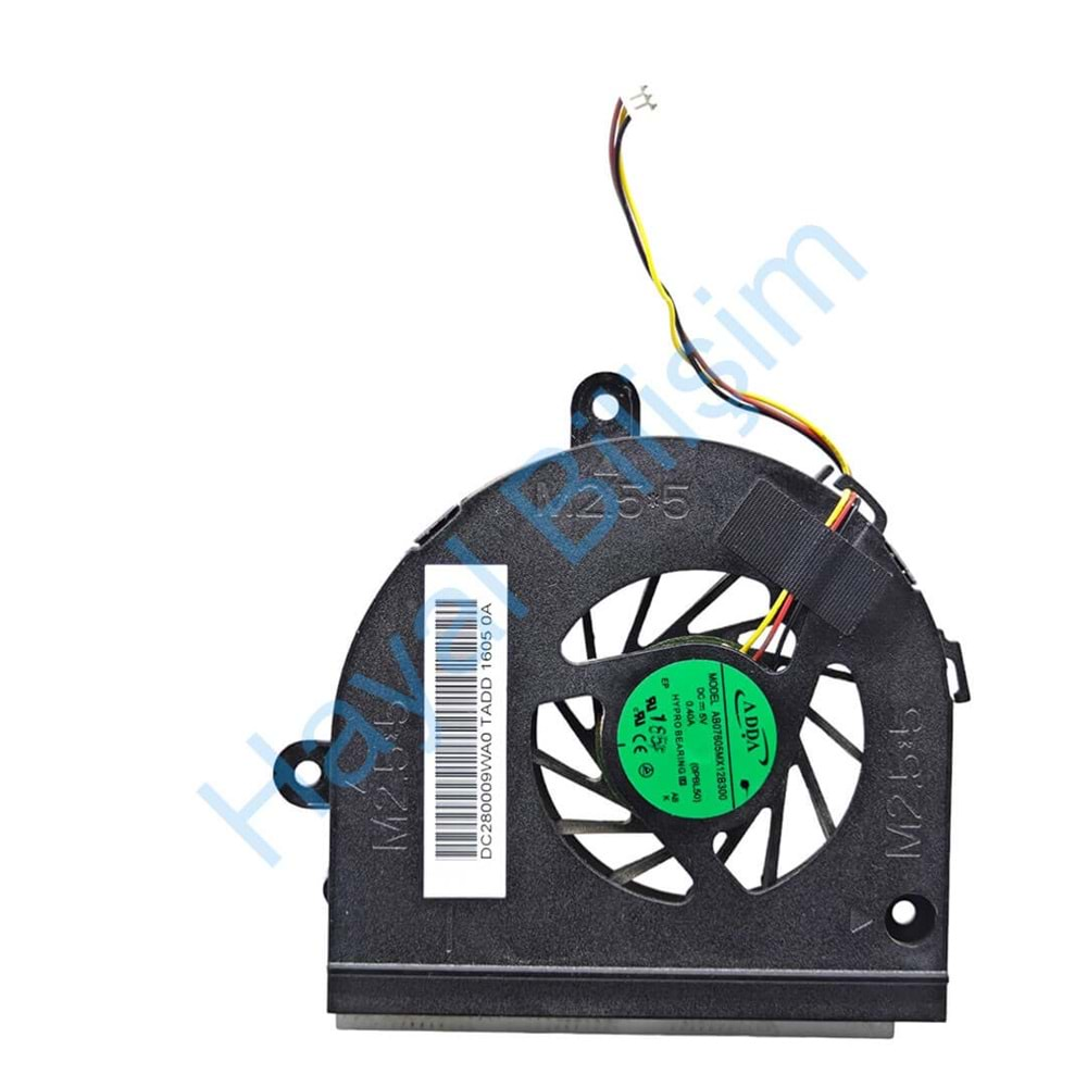 + Orijinal Çıkma Asus K43B K73 K43T K53B A53 A53U K53U X53U K53T 3 Pin Notebook Cpu Fan