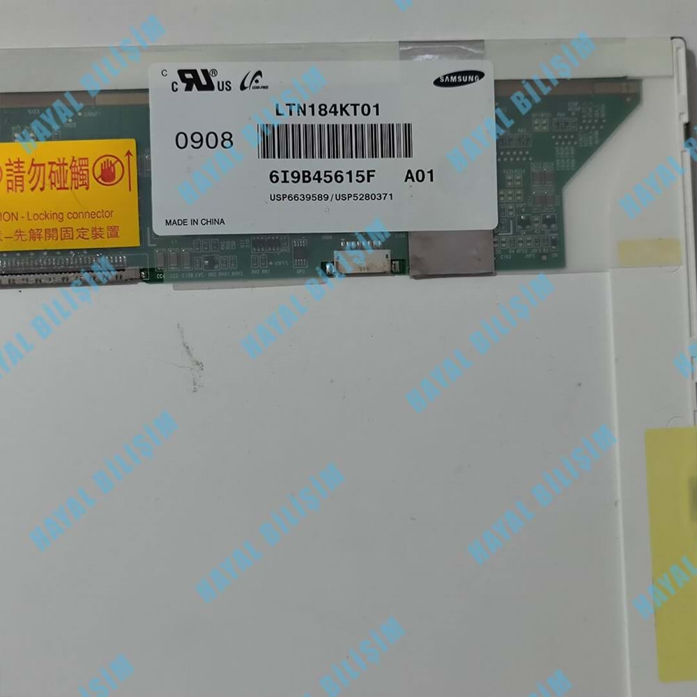 2.EL - Orjinal Samsung 18.4 Floresan Notebook Lcd Ekran Panel - LTN184KT01-A01