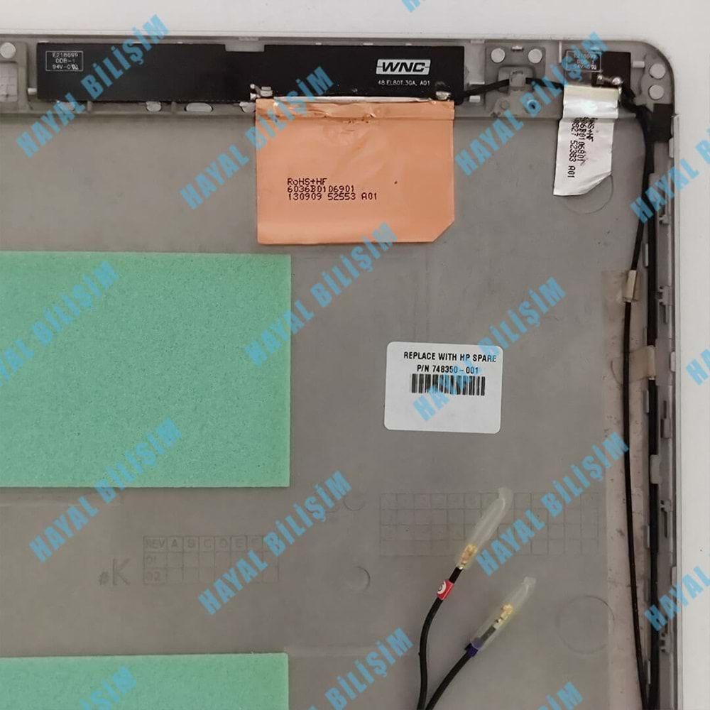 2.EL - Orjinal Hp EliteBook Folio 9470 9470M 9480 9480M Notebook Ekran Arka Kapak Lcd Cover - 748350-001