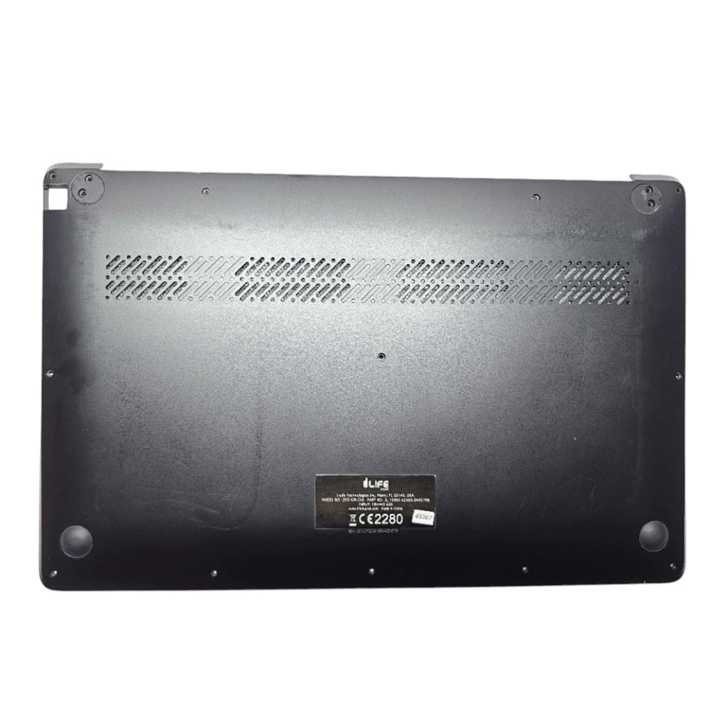 2.EL - Orjinal İ-Life Zed Air CX5 CX-5 Siyah Notebook Alt Kasa - PI-CY63-20200617