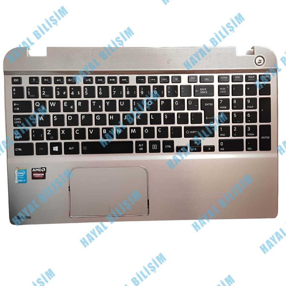 2.EL - Orjinal Toshiba P50 P50-B P55T-B Notebook Klavye Üst Kasa - H000071010