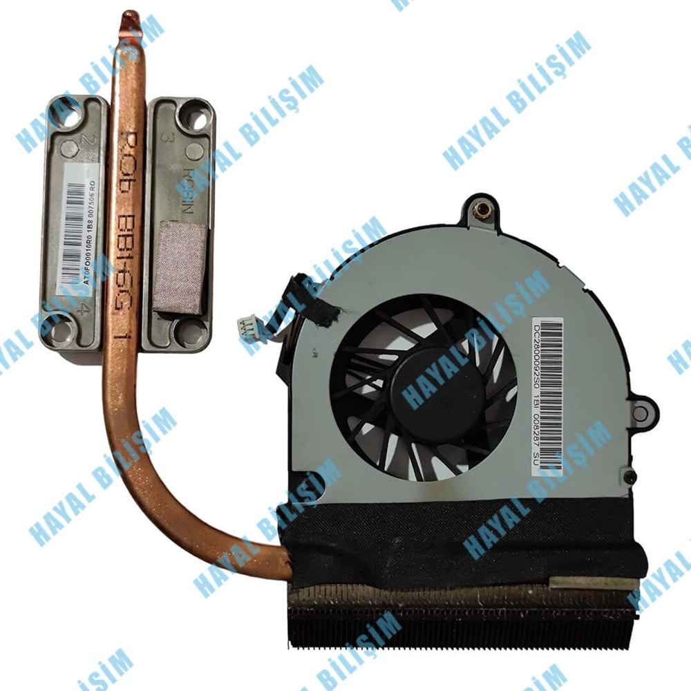 2.EL - Orjinal Acer Aspire 5733 5733Z 5742 5742Z 5742ZG PEW71 Notebook Cpu Fan Bakır Soğutucu - AT0FO0010R0