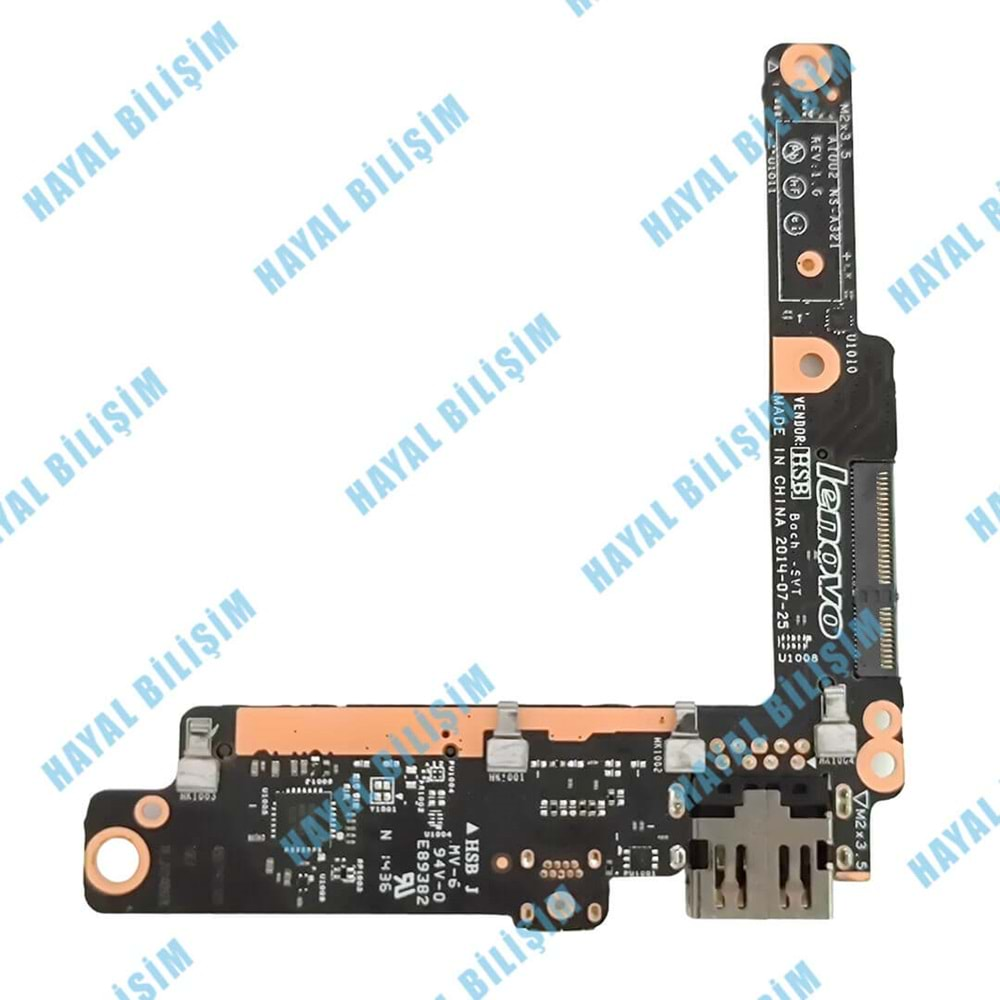 2.EL - Orjinal Lenovo Yoga 3 Pro-1370 Notebook Usb Mini Hdmı Sd Kart Board - NS-A321