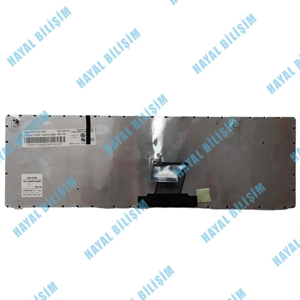 2.EL - Orjinal Lenovo İdeapad Z570 Z575 20095 Notebook Tr Klavye - MP-10A36TQ-6864