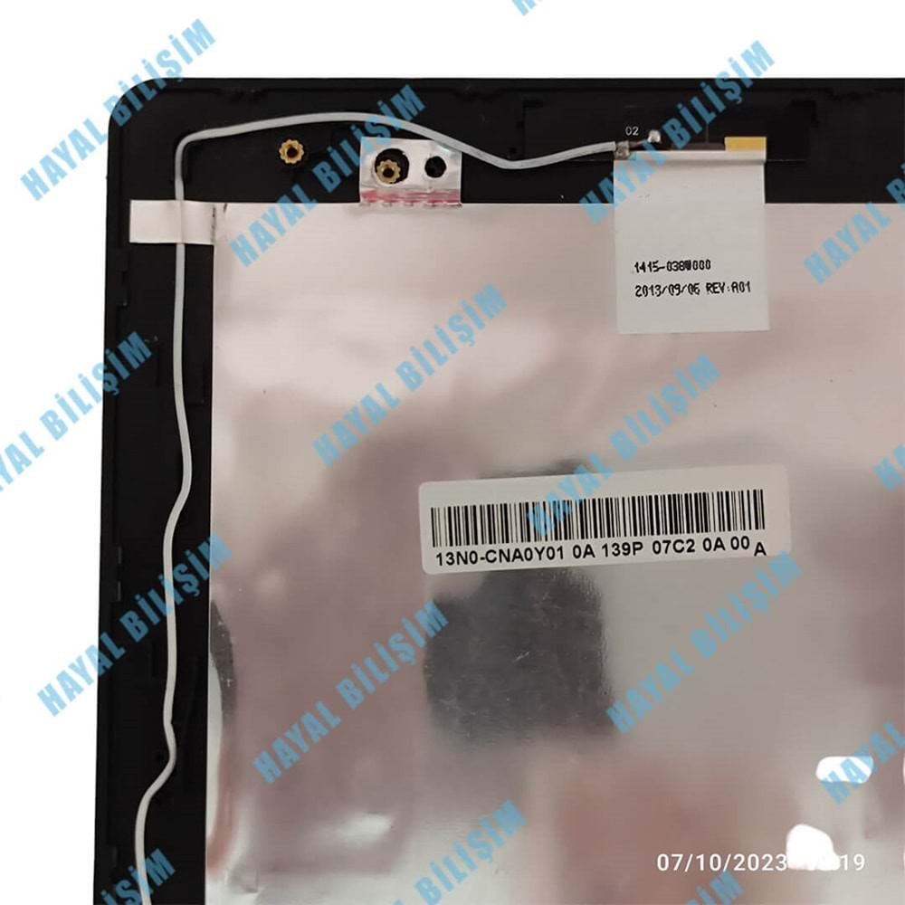 + 2.EL - Orjinal Casper Nirvana CSD CSY CRY C15 Siyah Notebook Ekran Arka Kapak Lcd Cover - 13N0-CNA0Y01