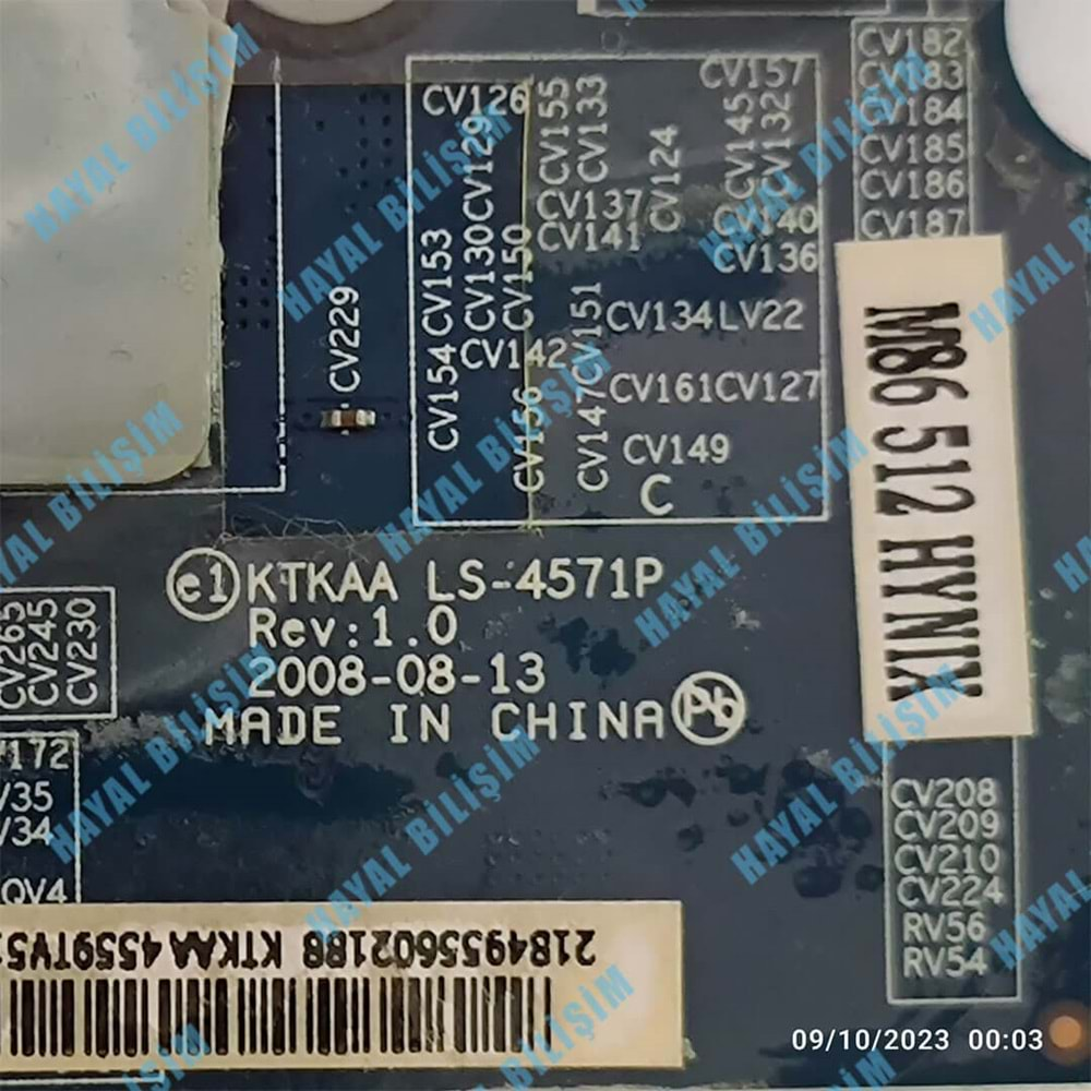 2.EL - Orjinal Toshiba Satellite A350 A355 M86 512MB LS-4571P Notebook Ekran Kartı