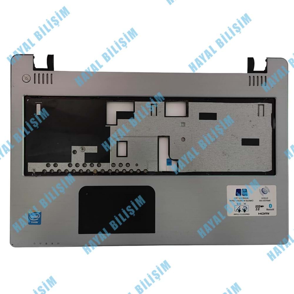 2.EL - Orjinal Casper Nirvana CGU C15 Gümüş Notebook Klavye Üst Kasa