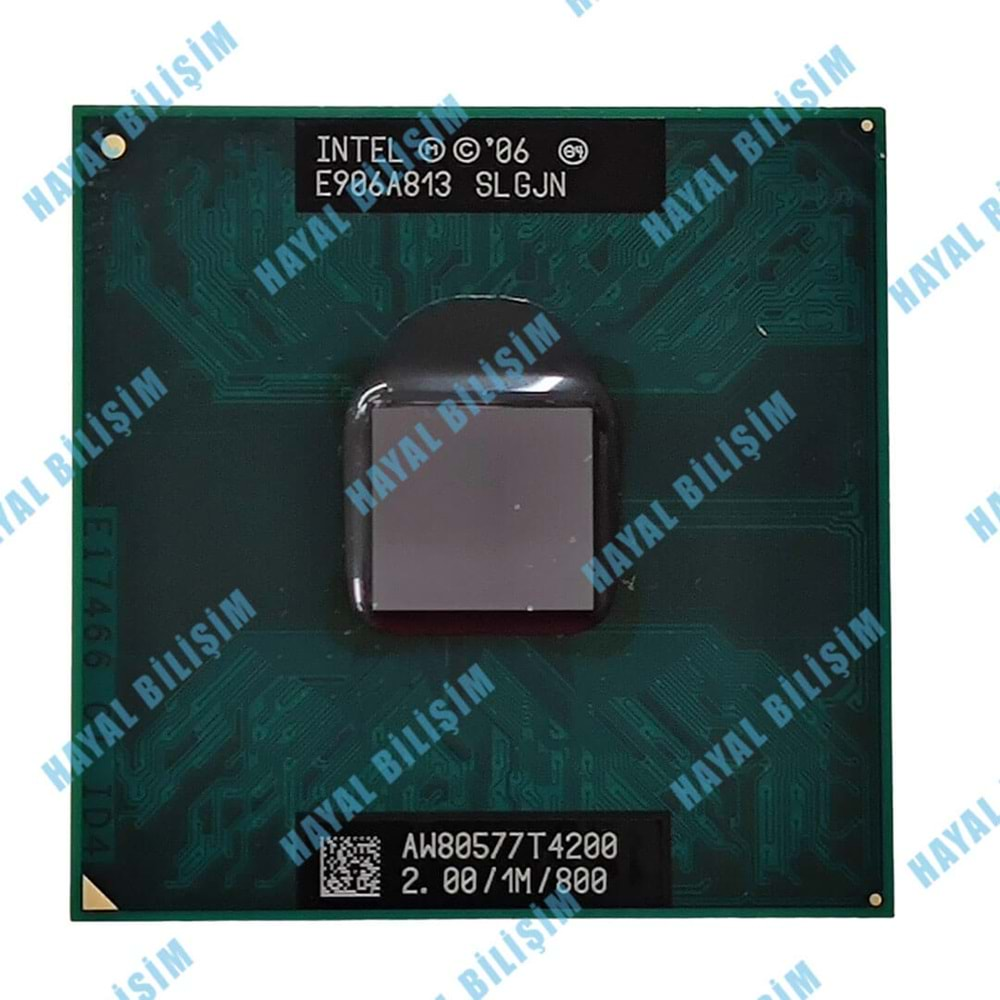 2.EL - Orjinal Intel Pentium Processor T4200 1M Cache 2.00 GHz 800 MHz FSB 478 Pin Notebook İşlemci - SLGJN