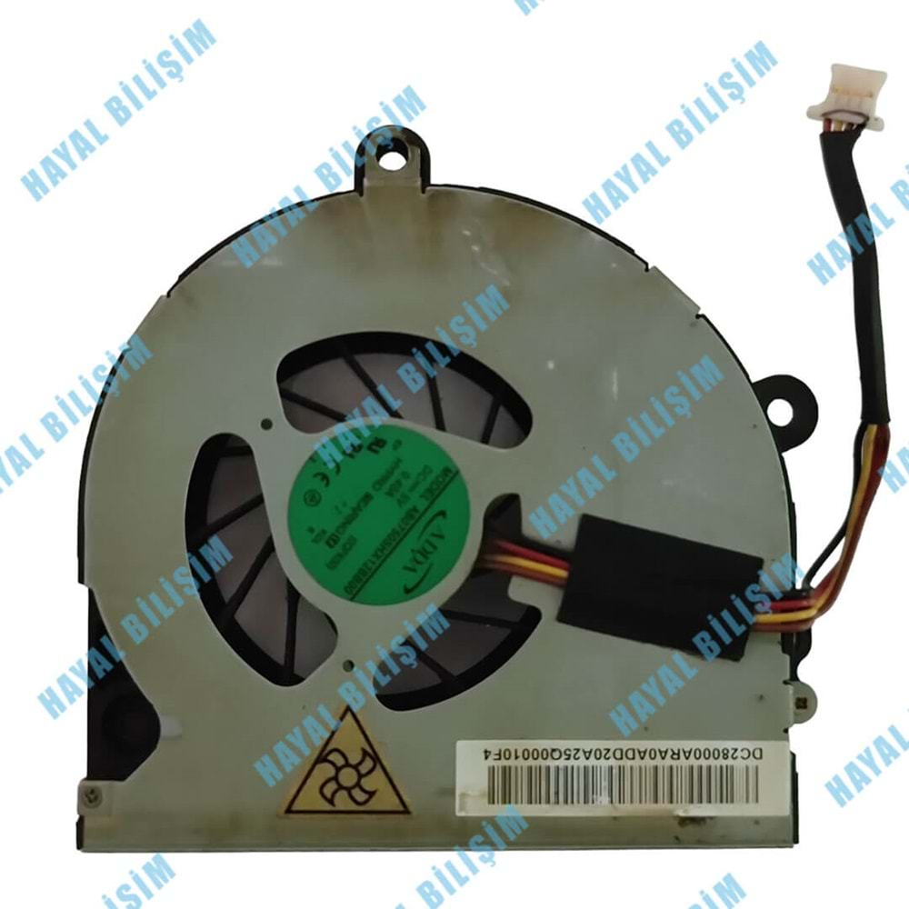 2.EL - Orjinal Toshiba P855 P855D P850 Notebook 4 Pin Cpu Fan - DC28000ARA0