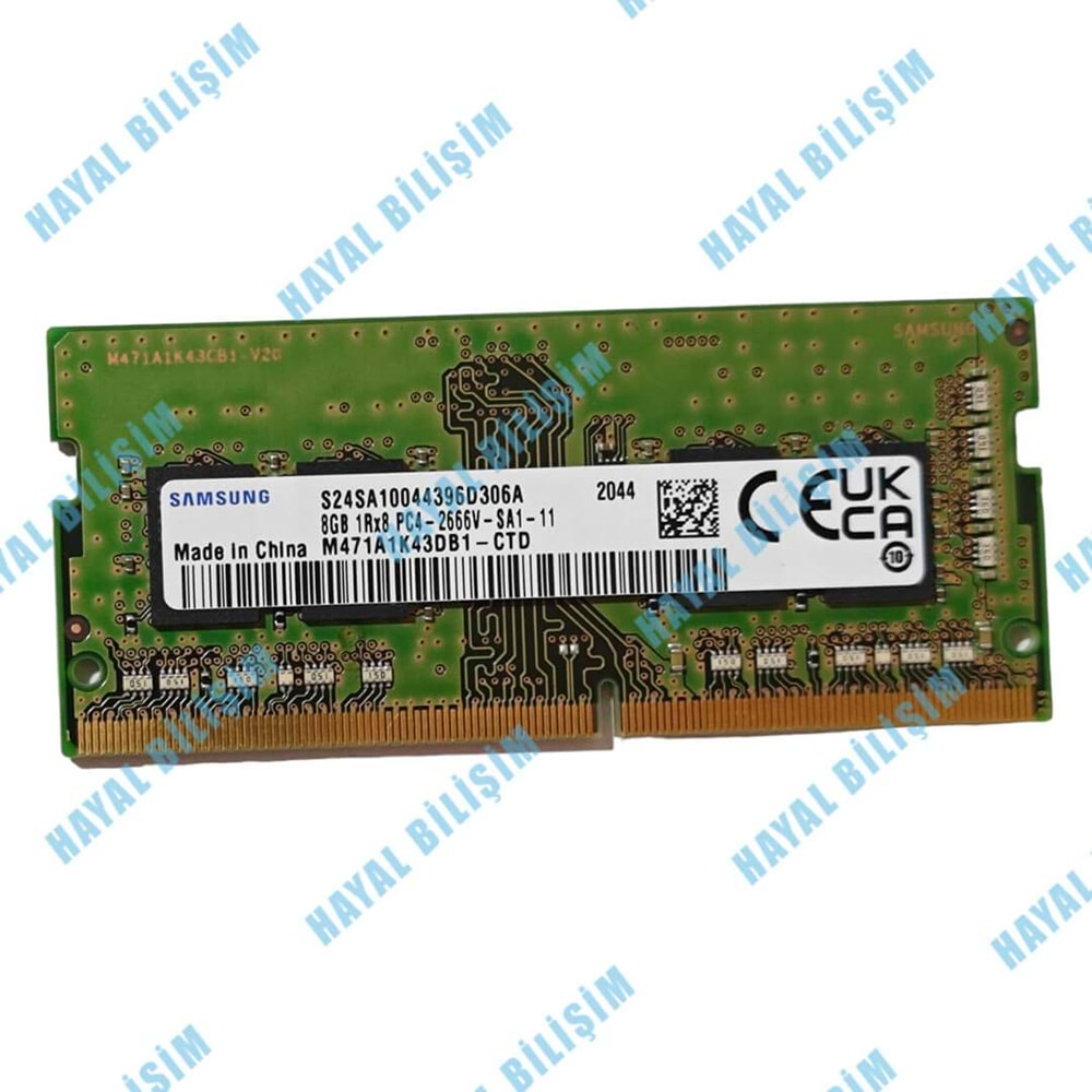 HYL - Samsung 8 GB PC4 DDR4 2666V M471A1K43DB1-CTD Notebook Ram