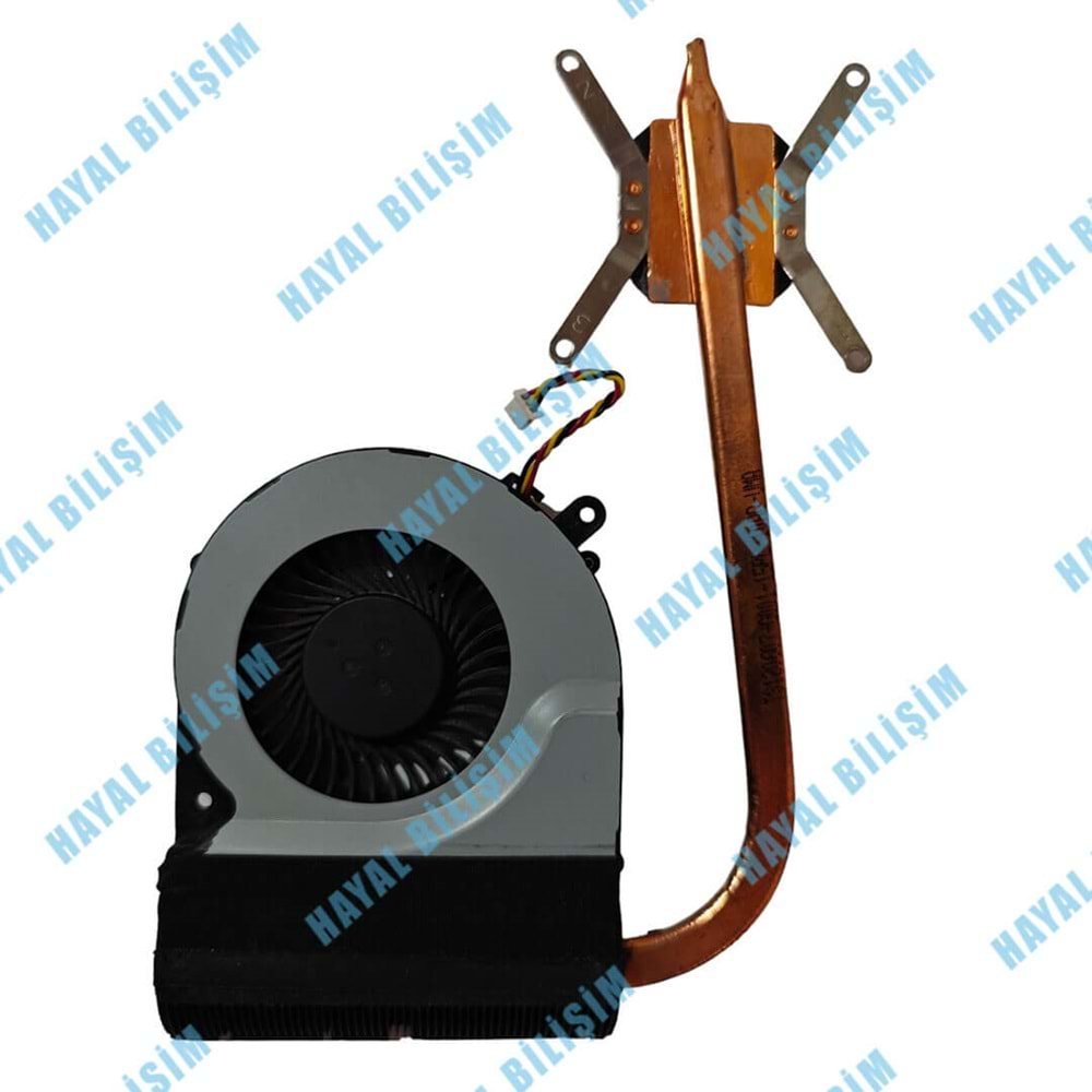 2.EL - Orjinal Toshiba Satellite C850 C855 C850D C855D 4 Pin Notebook Cpu Fan Bakır Soğutucu - H000037350